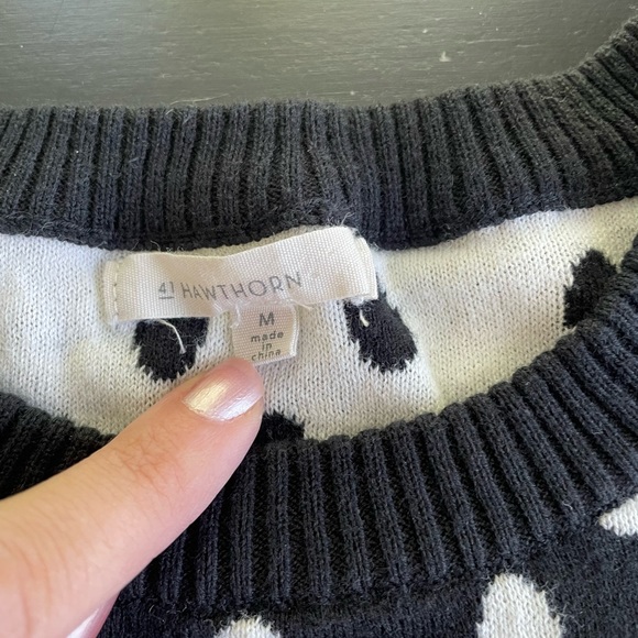 [41 Hawthorn] Polka Dot Sweater - Picture 2 of 4